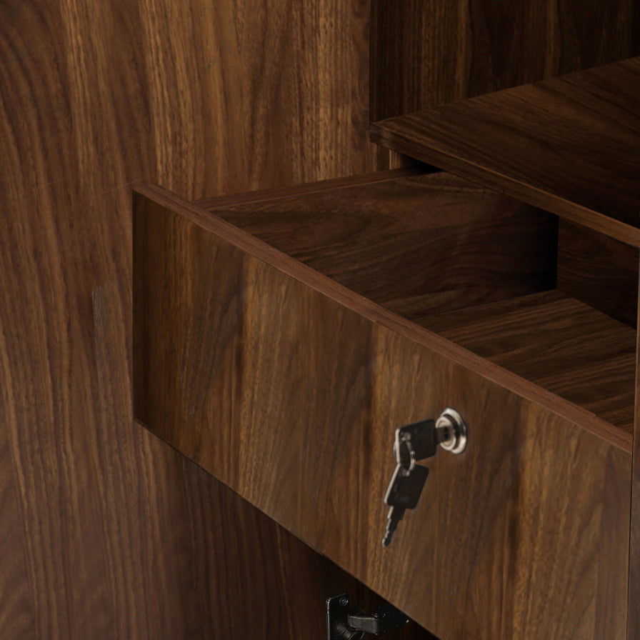 Wooden Wardrobe 2/3/4 Door with Mirror -