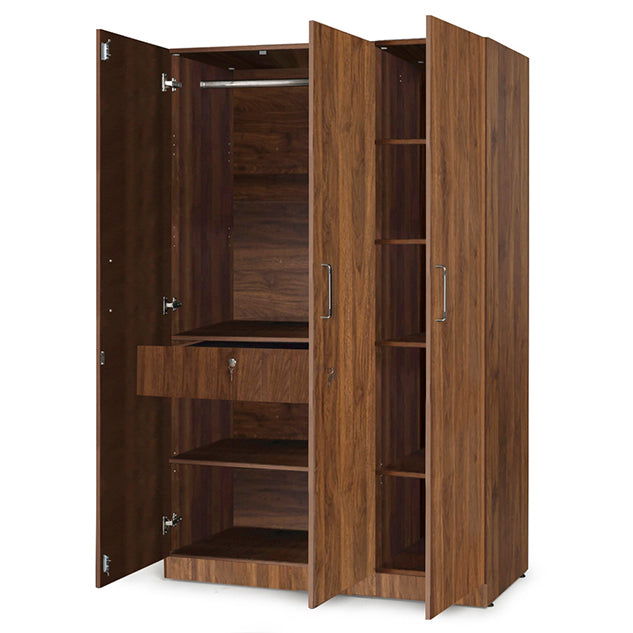 Wooden Wardrobe 2/3/4 Door with Mirror -