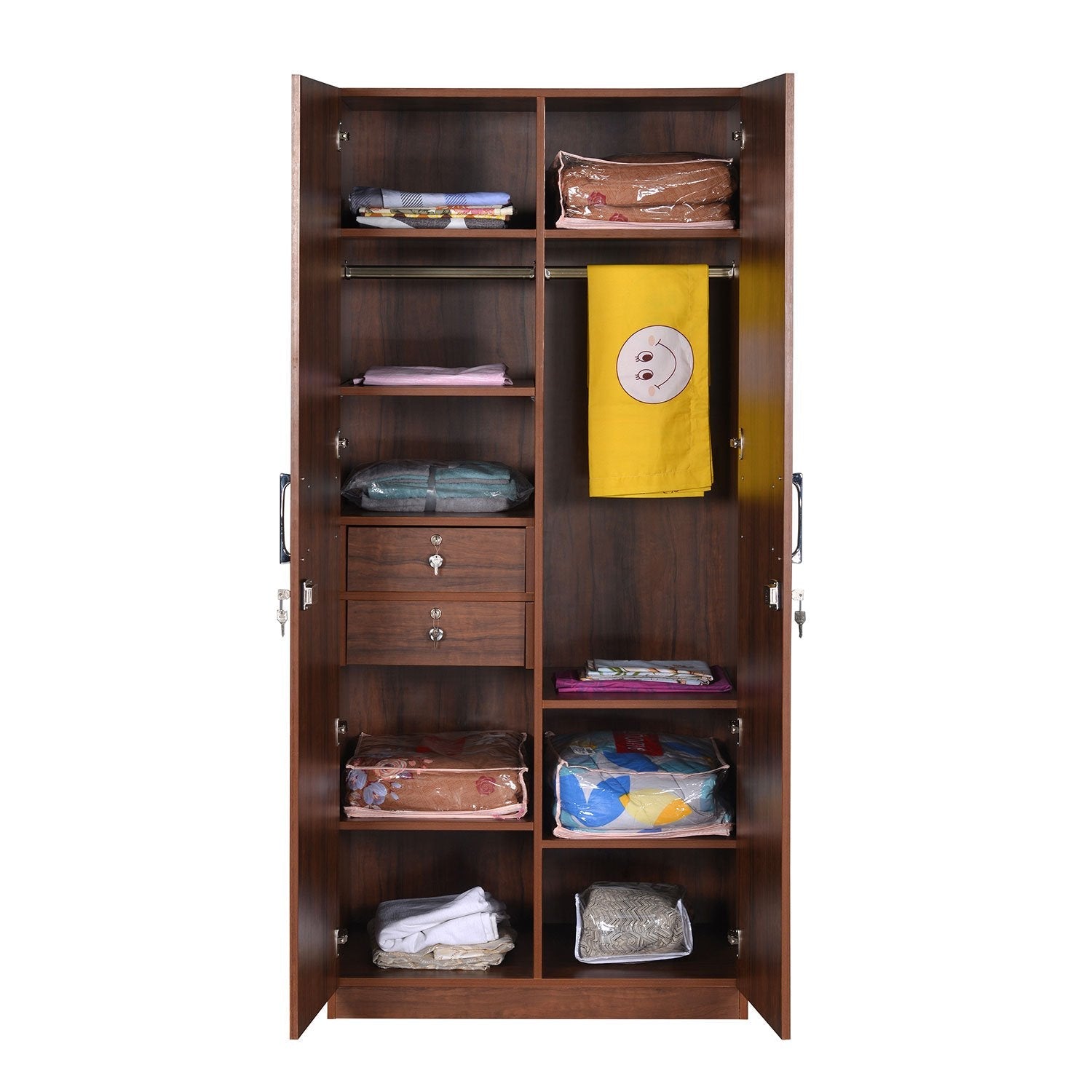 Wooden Wardrobe in 2/3 Door Options -