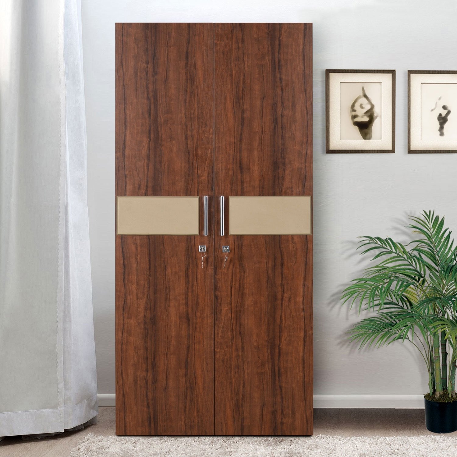 Wooden Wardrobe in 2/3 Door Options -