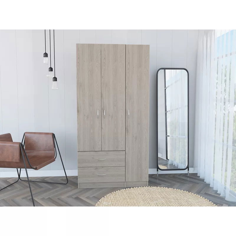 Wooden Wardrobe in 3 Door Options -