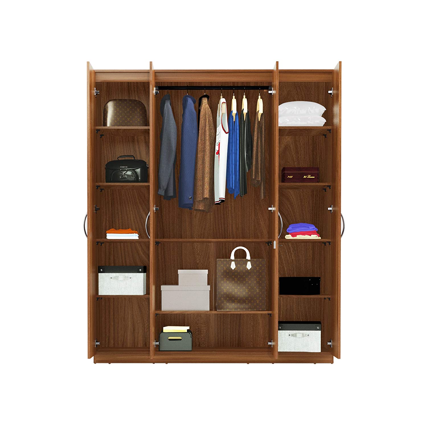 Wooden Wardrobe in 4 Door -