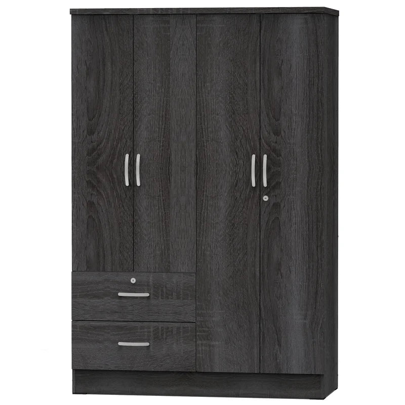 Wooden Wardrobe with Drawer -
