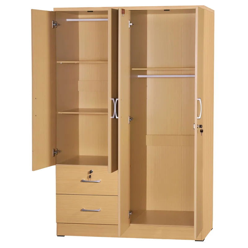 Wooden Wardrobe with Drawer -