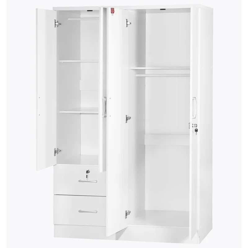 Wooden Wardrobe with Drawer -