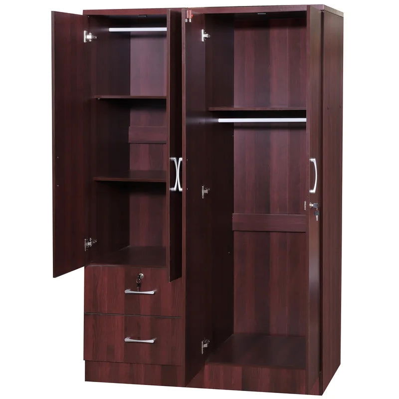 Wooden Wardrobe with Drawer -