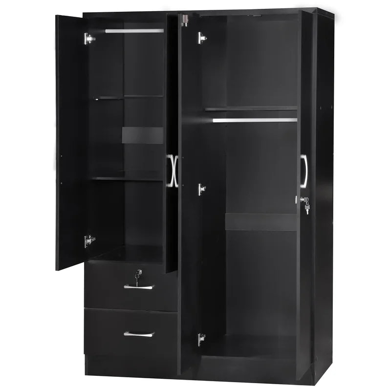 Wooden Wardrobe with Drawer -