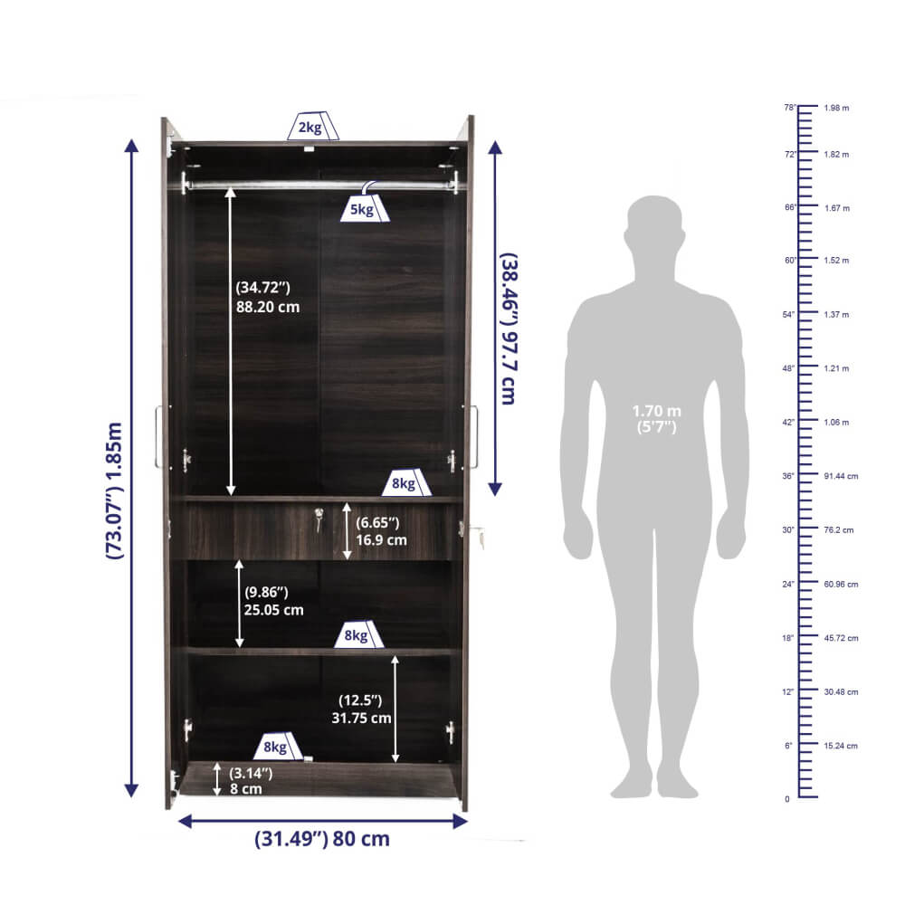 Wooden Wardrobes: 2/3/4-Door Options with Mirrors -