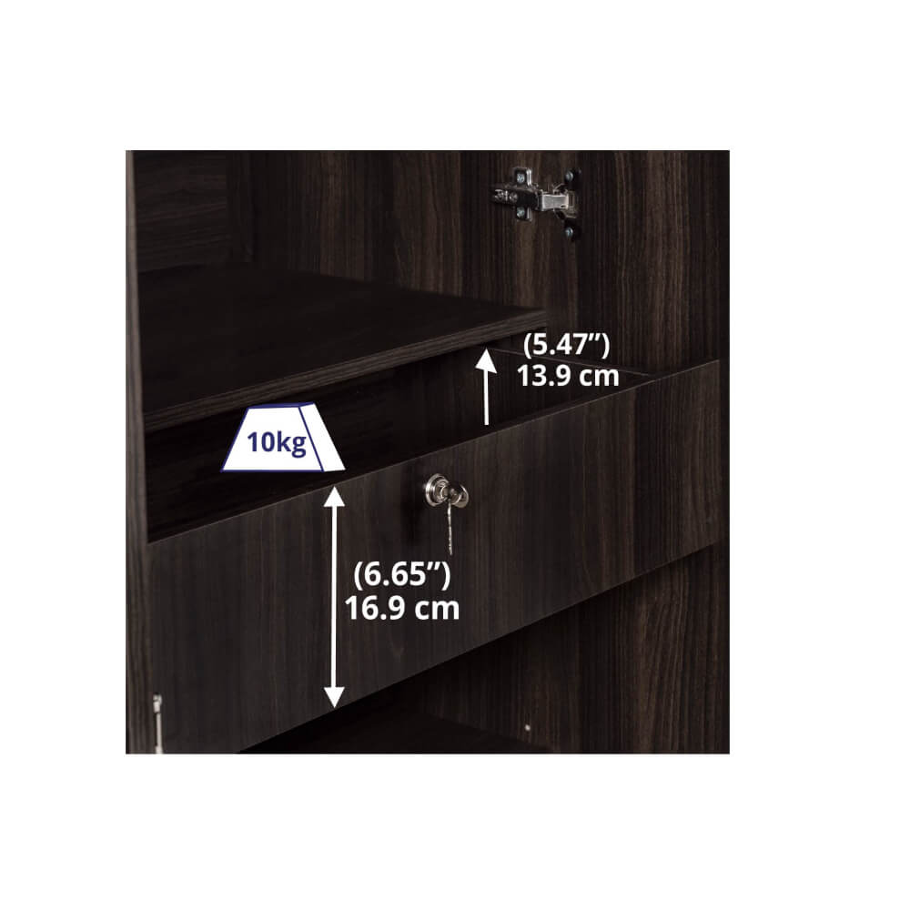 Wooden Wardrobes: 2/3/4-Door Options with Mirrors -