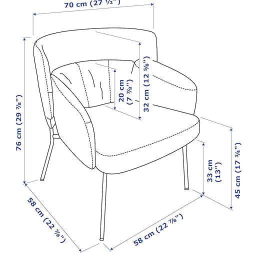 Yellow Chair in Cotton with Metal Legs -