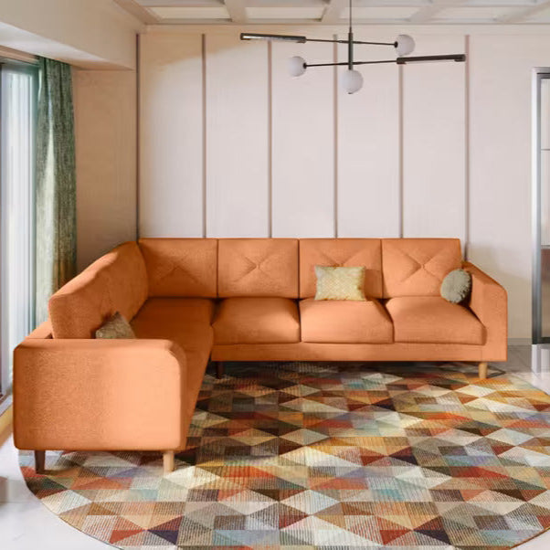 5 Seater L Shape sofa Modern Design Durable and Comfort Seating  Perfect for living Room