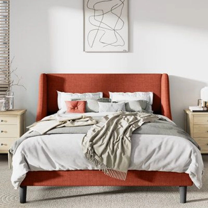 Luxuary Bed in King Size with Plywood Frame, 54″ High Button- Sleepwell