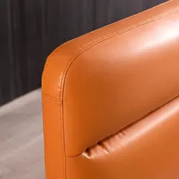 Luxury Leatherette Upholstered Bed – Solid Teakwood & Plywood Structure, Layer, Sleek Finish without Storage