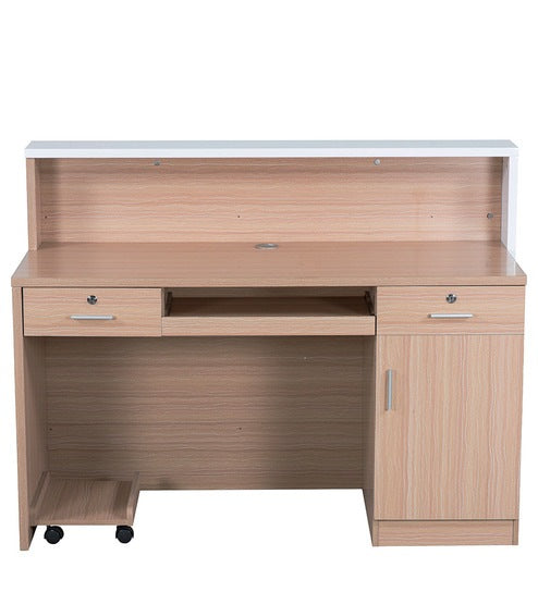 Reception Table with Keyboard Tray