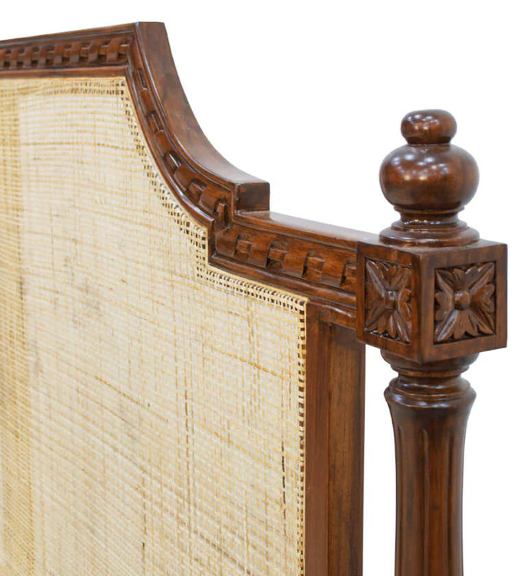 King Size Bed – Solid Teak Wood Frame, Sturdy Plywood, Elegant Design Easy Assembly