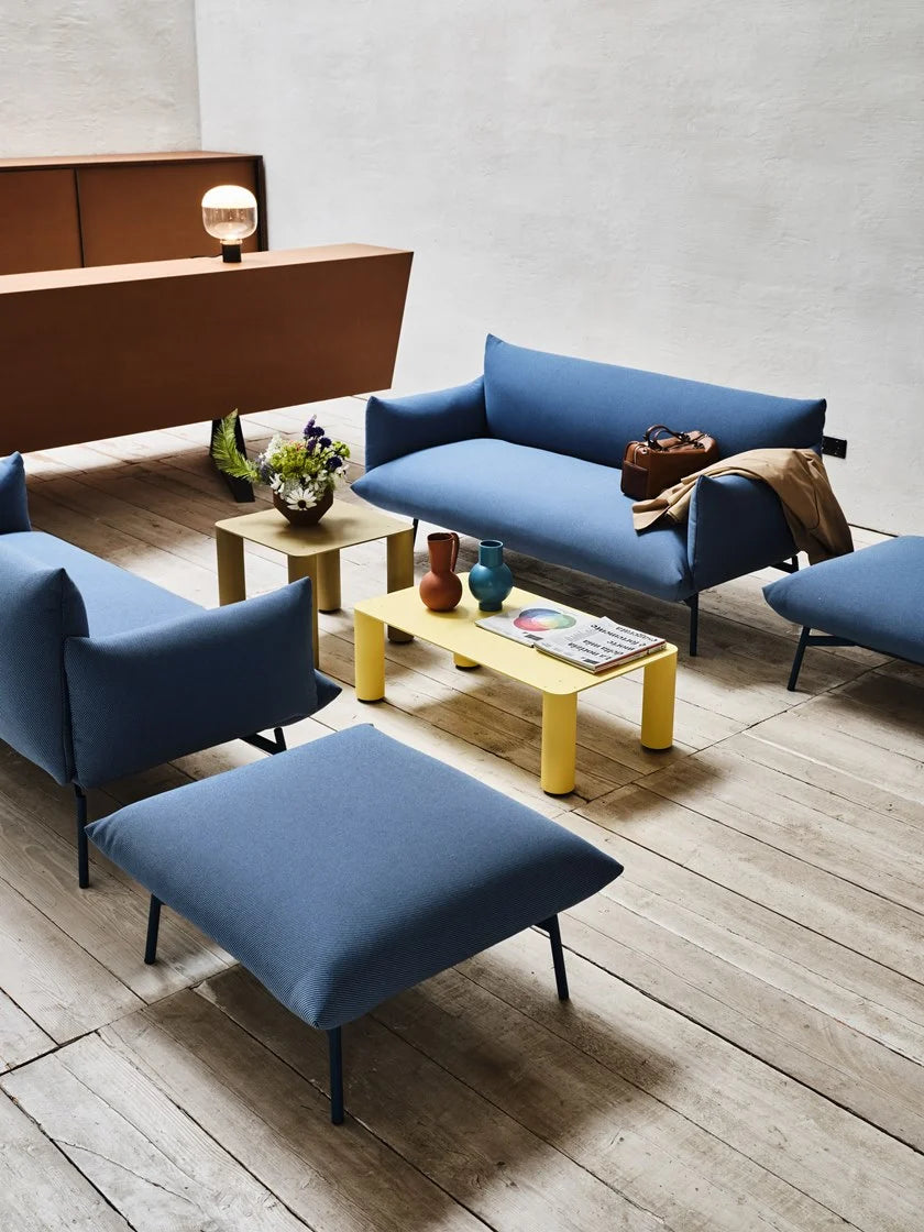 Modern 2 Seater Sofa With Metal Legs