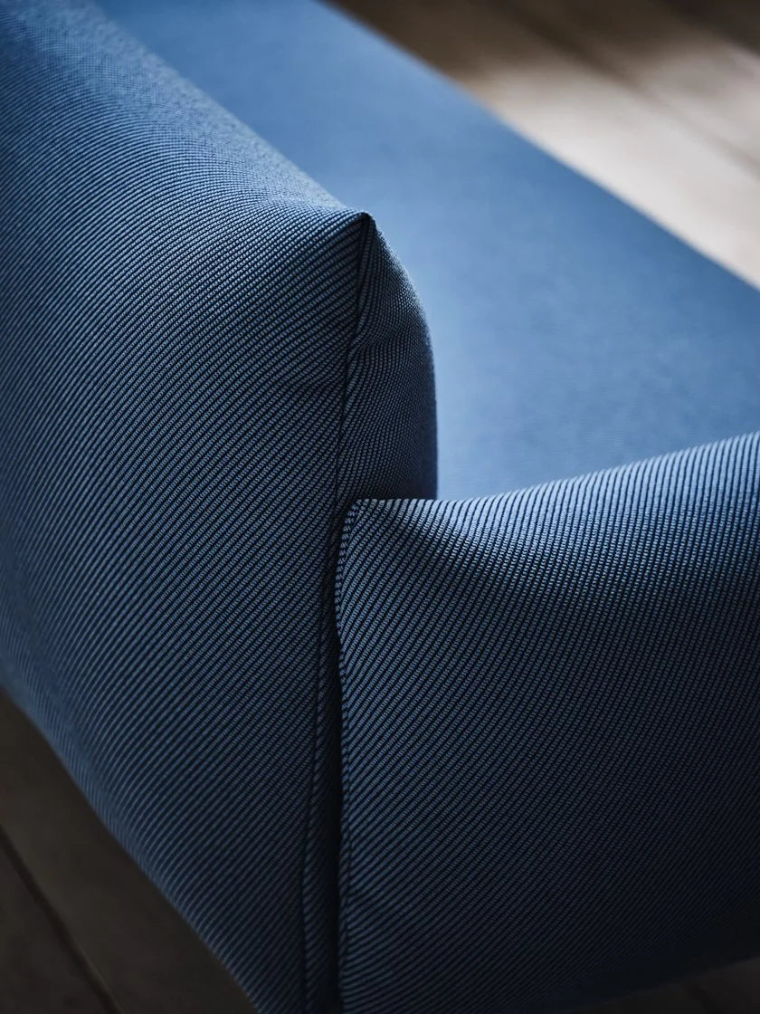 Modern 2 Seater Sofa With Metal Legs