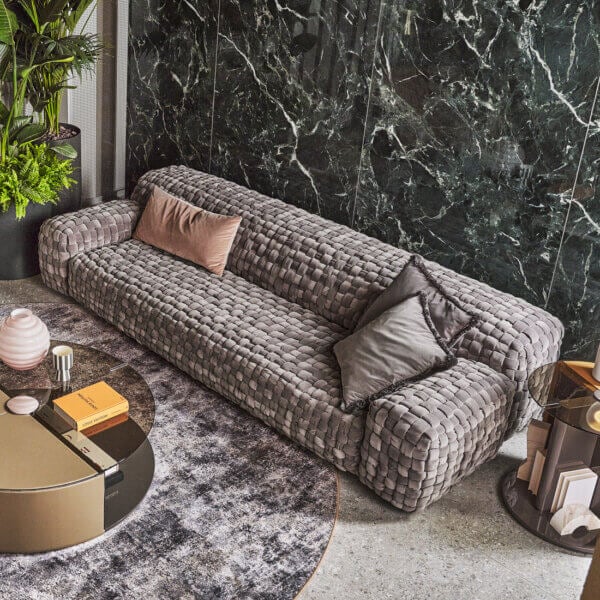 Sofa in Velvet with Elegant Design – Soft Fabric and Durable Frame for Long-Lasting Use and Premium Wooden Frame