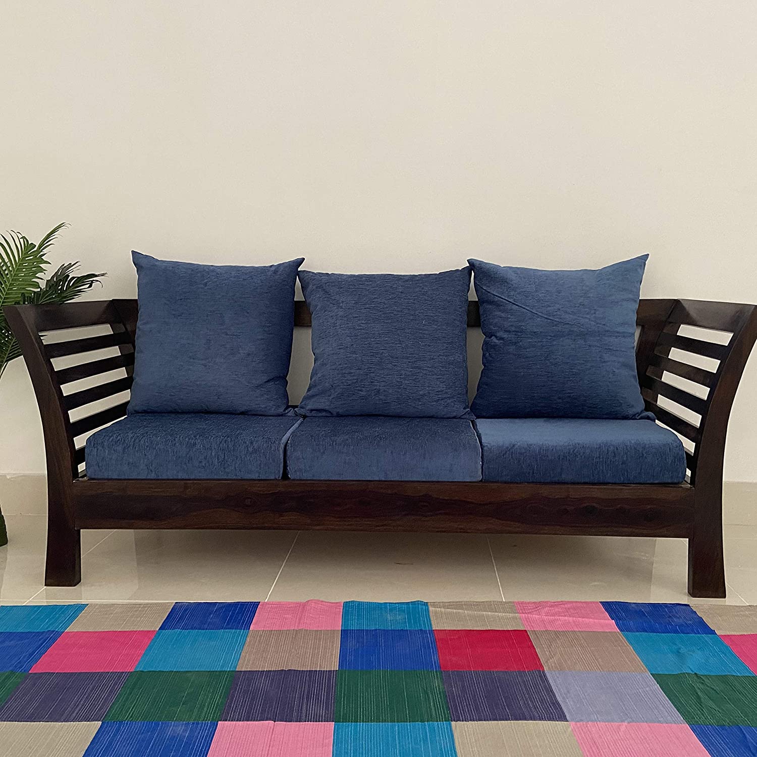 3 Seater Sofa For House Furniture Upholstery Suede Best Quality Fabric and Best Quality Wood and Modern Comfortable for Living Hall Room