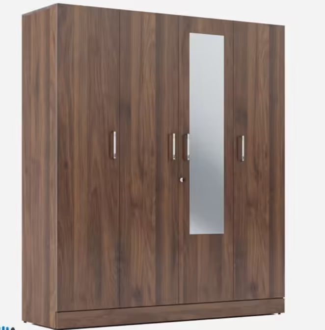Contemporary Home Storage Cabinet – Sleek Particle Board Design with , Open Shelves &amp; Enclosed Cupboards.