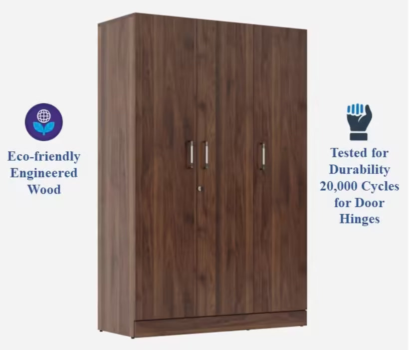 Wardrobe Elegant Storage Solution for Bedroom & with Hanging Space, Shelves & Drawers