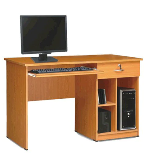 Computer Table with Keyboard Tray & Side Drawer