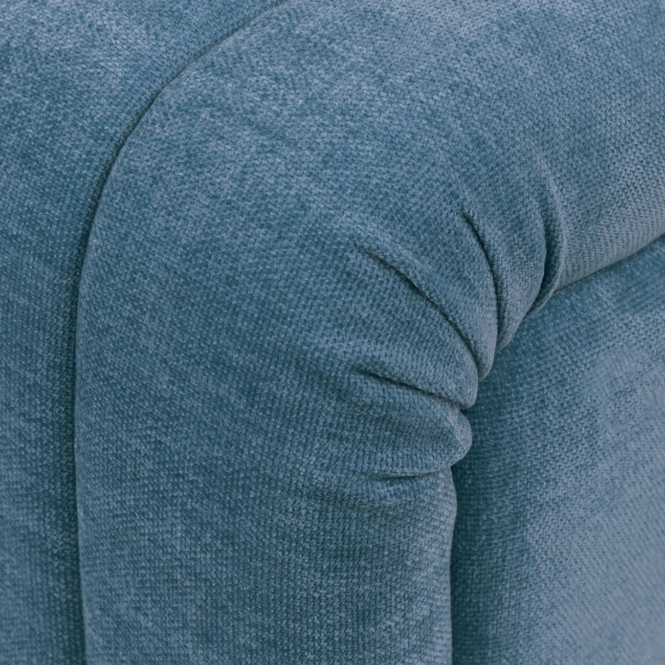 Blue Ottoman – Plush, Solid Wood Frame, Perfect for Seating or Use as a Stylish for Living Room