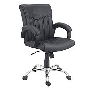Medium Back Executive Office Chair with Chrome Base