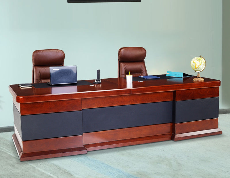 Solid Wooden Large Size Director Table for Head Office Table