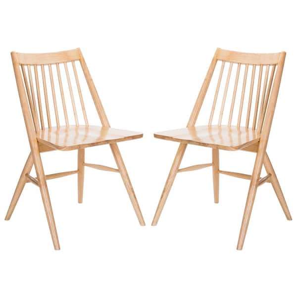 Wooden Dining Chairs with Wooden Base