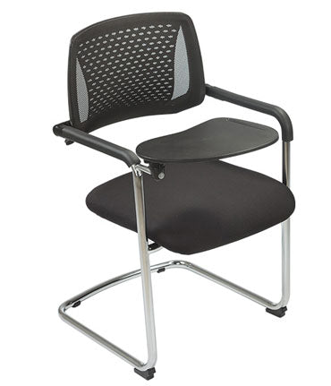 Education & Study Chair Metal structure with PVC Back & Arm with Fabric Seat