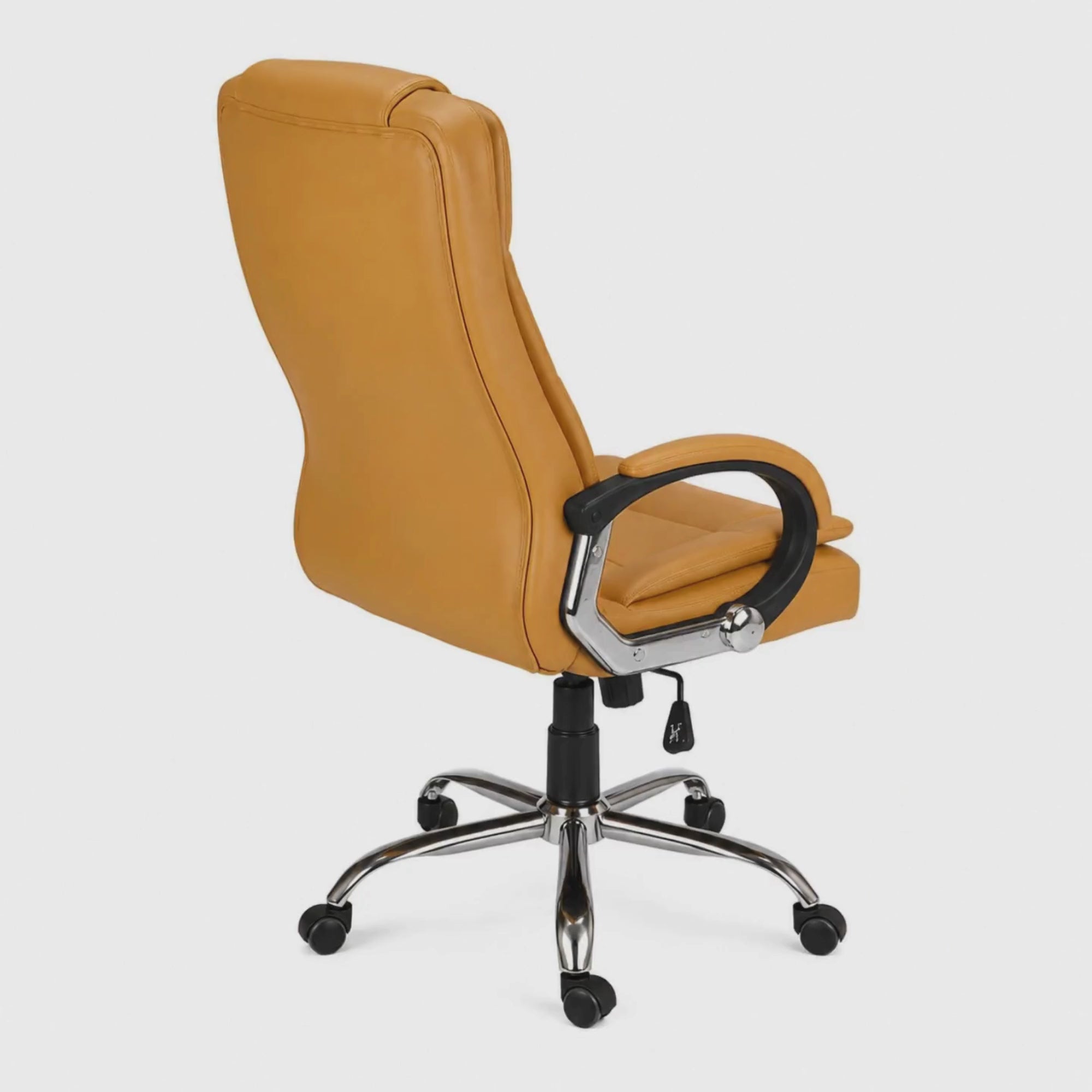 Load video: High Back Office Executive Chair with Chrome Base