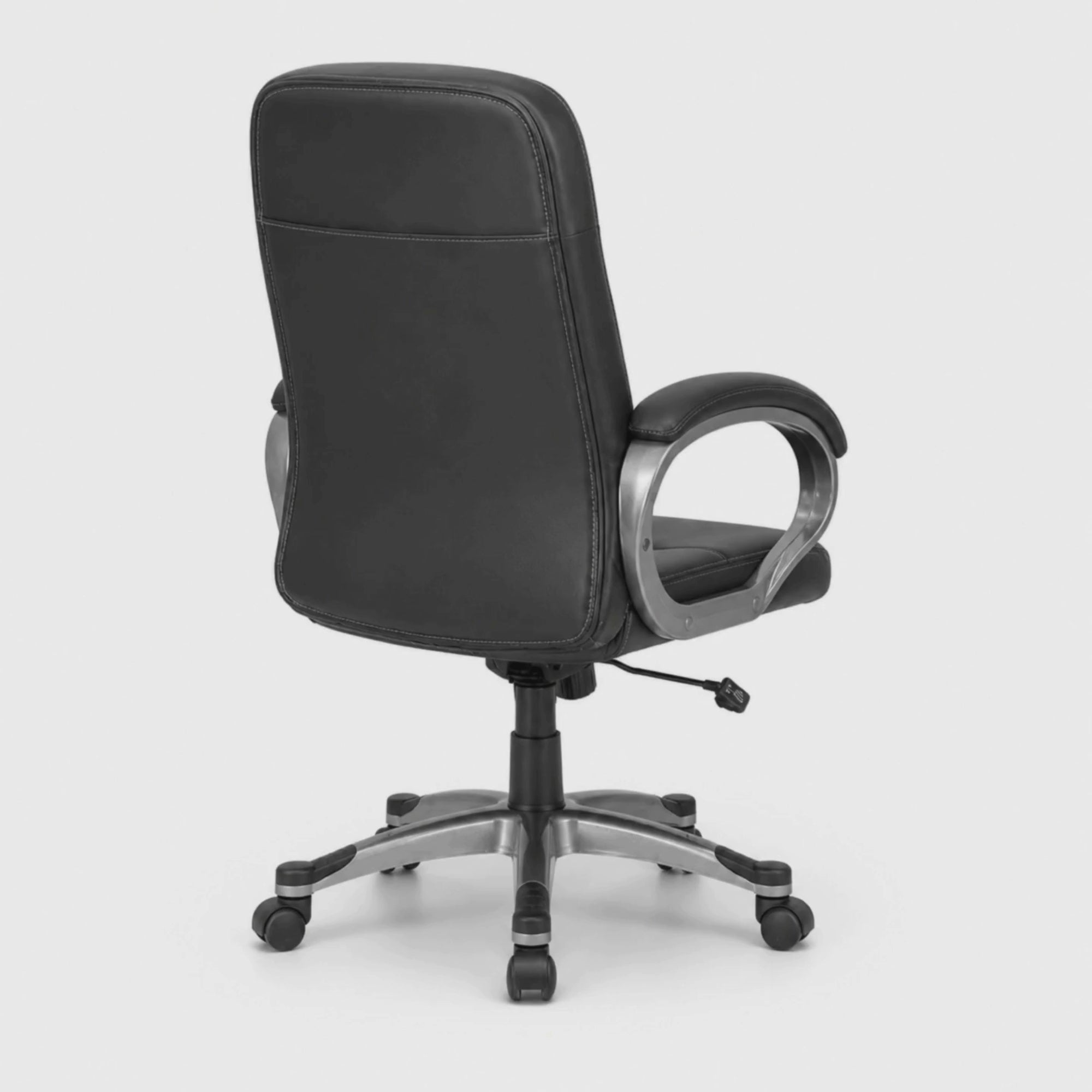 Load video: Executive High Back Fabric Office Chair with Ergonomic Support, Breathable Upholstery, Adjustable Height, 360° Swivel, Cushioned Seat and Durable Base for Office