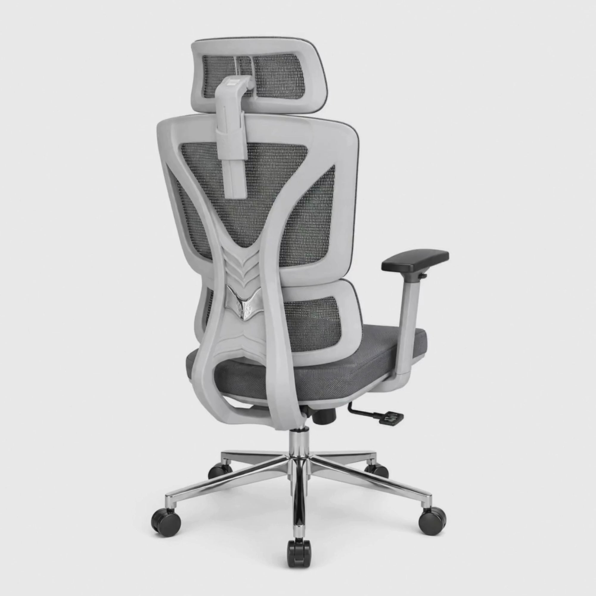 Load video: Executive High Back Mesh Chair with Adjustable Headrest, Ergonomic Lumbar Support, Breathable, Comfortable Seat Cushion, Smooth Swivel Base for Office