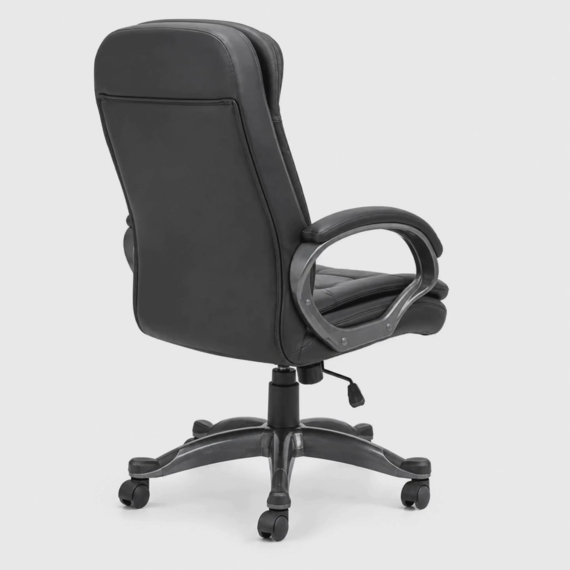 Load video: Comfortable Director Office Chair with Height Adjustable Aluminum Base