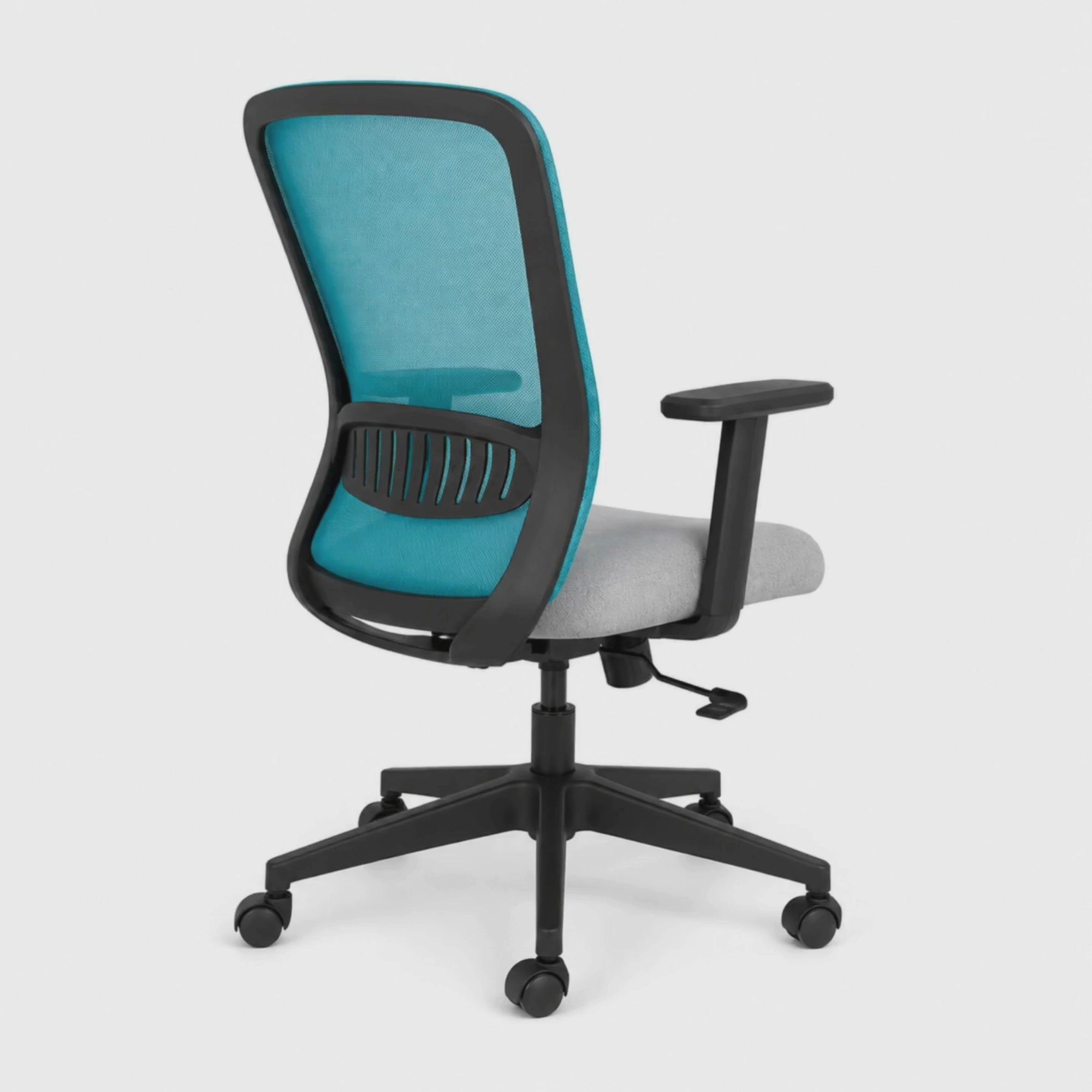 Load video: Medium Back Executive Chair with Chrome Base