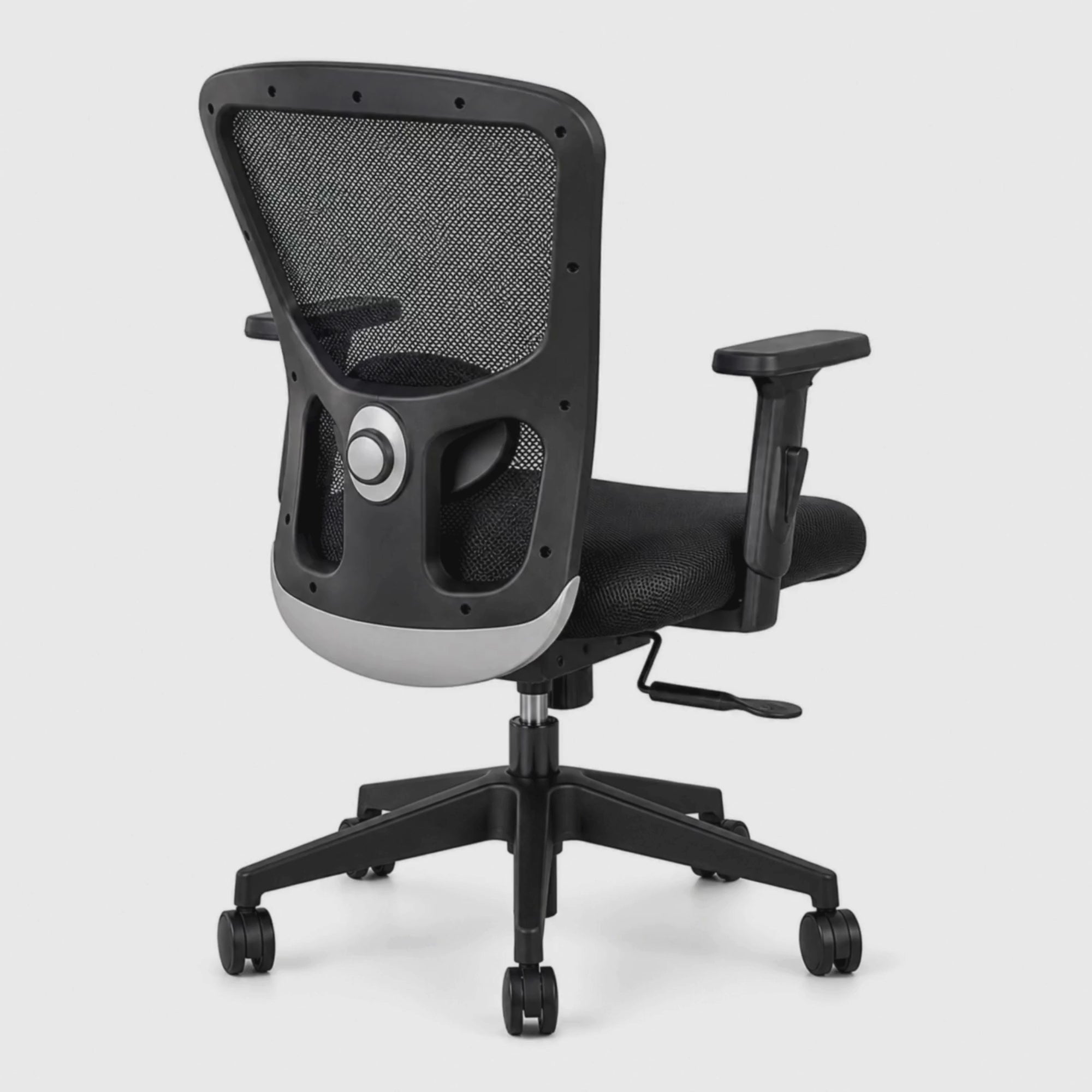 Load video: Ergonomic Office Chair with Lumbar Support, Adjustable Height, Swivel Base, Breathable Mesh Backrest and Modern Workstation Chair
