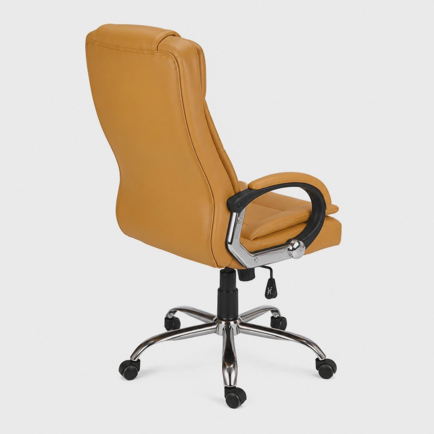 Load video: High Back Office Director Chair with Chrome Base