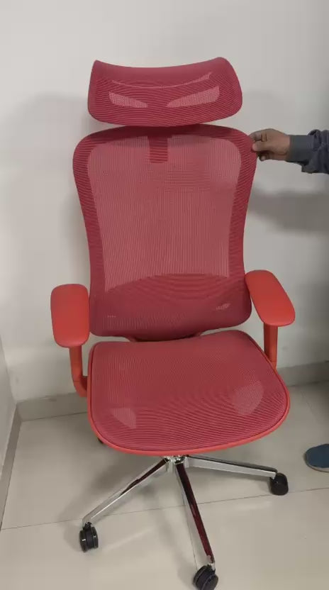 वीडियो लोड करें: एडजस्टेबल हेडरेस्ट, लम्बर सपोर्ट और हवादार सीट के साथ एर्गोनॉमिक मेश ऑफिस चेयर - ऑफिस के लिए स्टाइलिश और आरामदायक सीटिंग सॉल्यूशन 