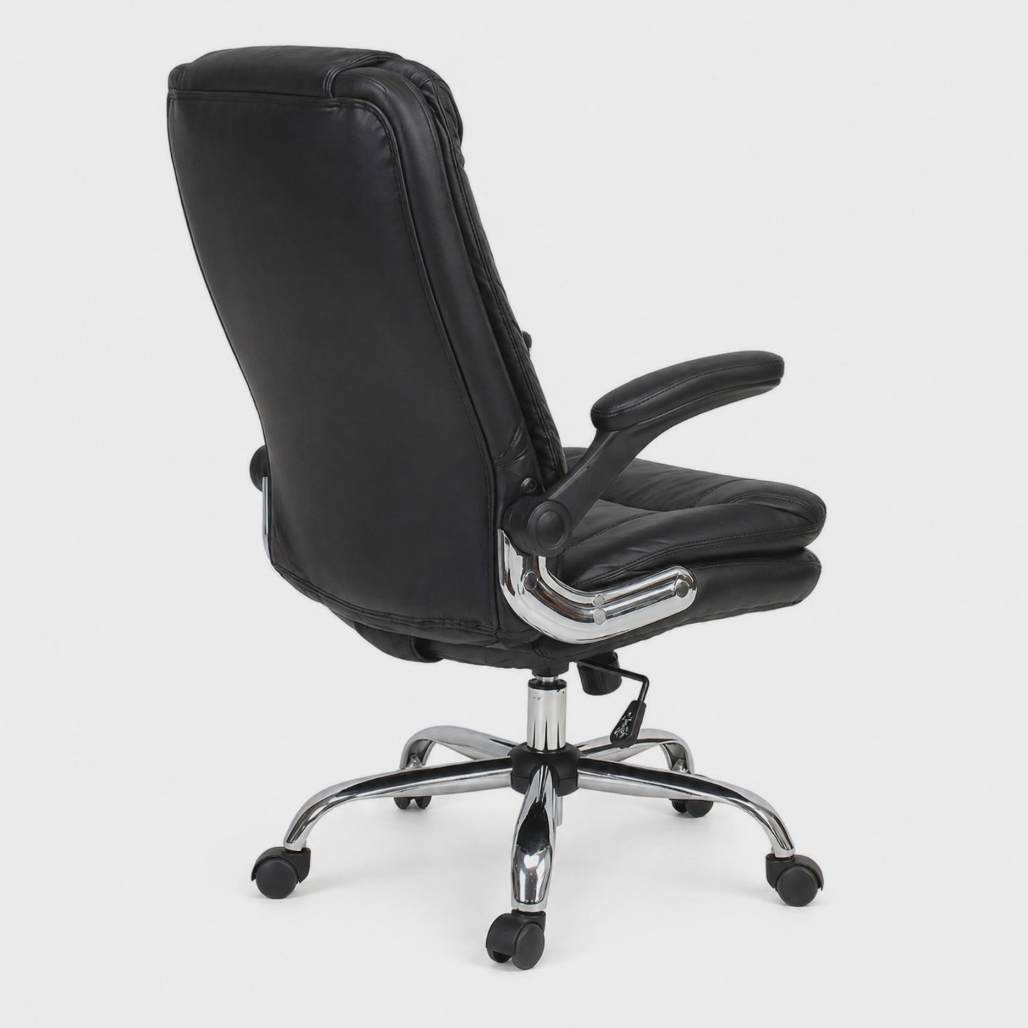 Load video: Comfortable Director and Executive Office Chair with Adjustable Armrest, High Back Leatherette | Revolving Chair | Premium and Soft Padded