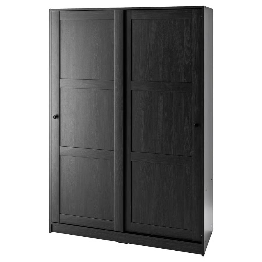 Wardrobe with Sliding Door in Particle Board – 2-Door and Soft-Close Drawers