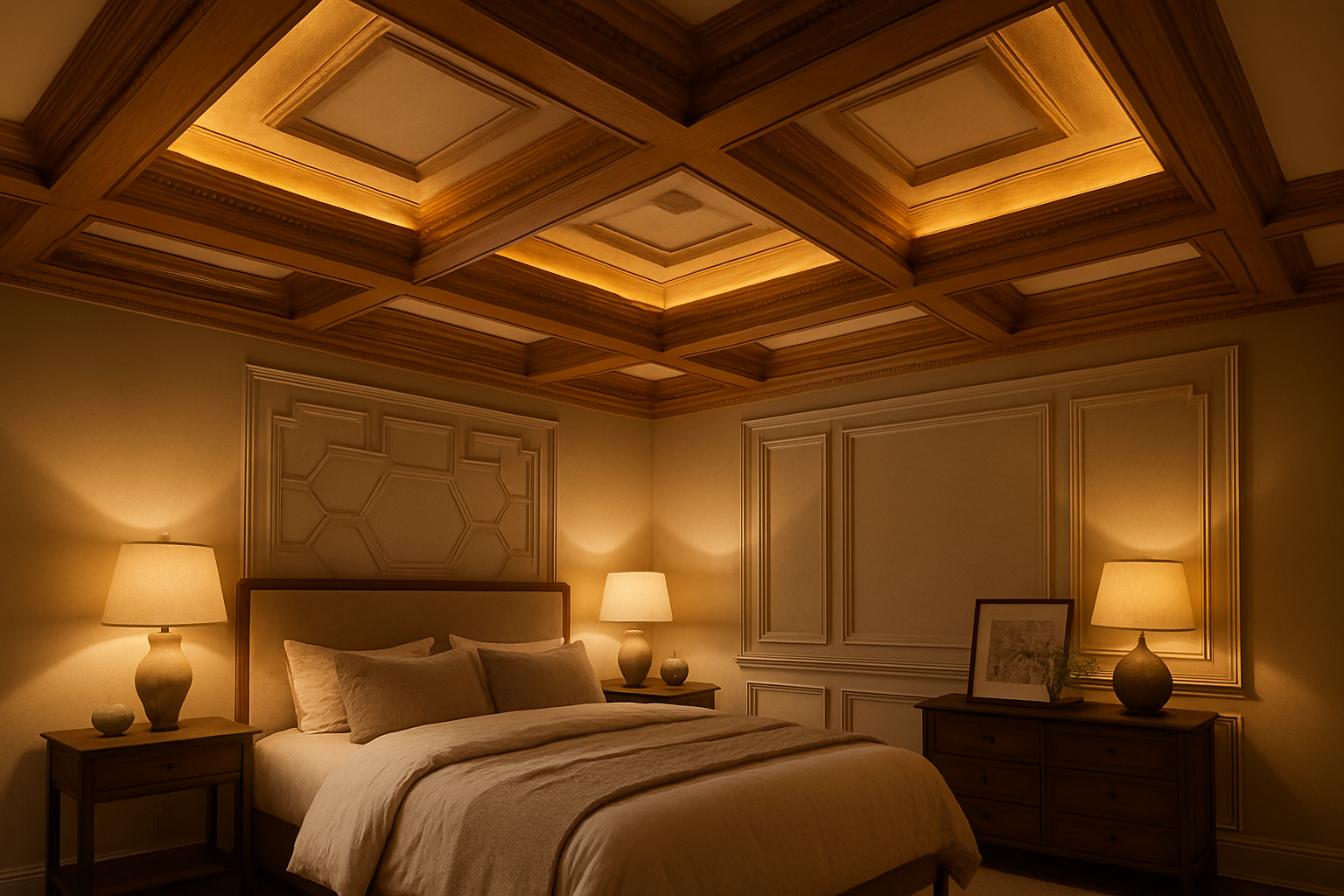 Relax Under Beautifully Designed Bedroom Ceilings