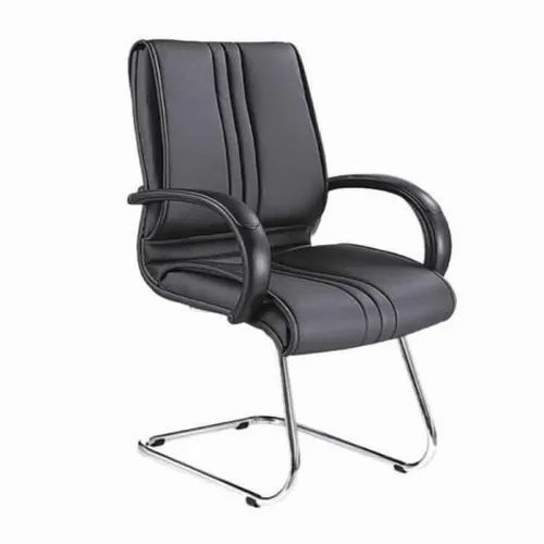 Medium Back Visitor Office Chair with Chrome Base