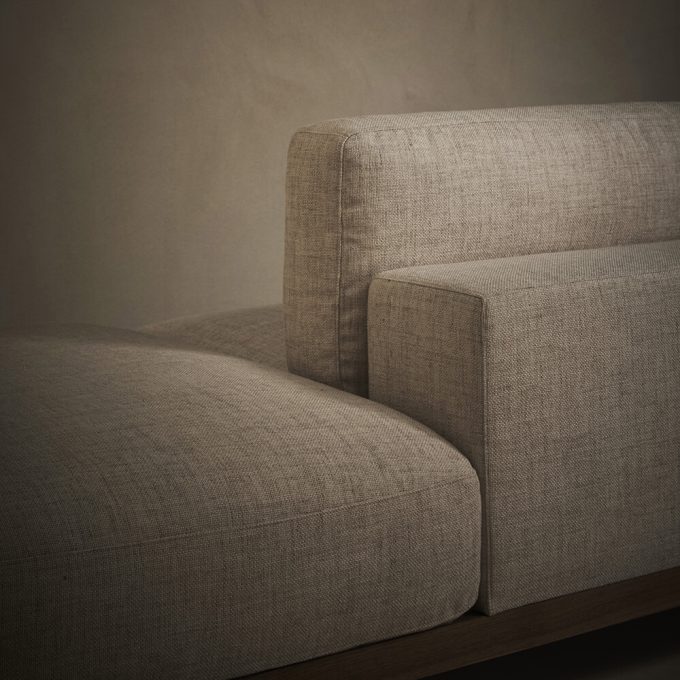 L-Shape Sofa For Home Furniture Upholstery Suede Fabric and Best Quality Fabric and A-Class Quality Wood and Modern and Elegance
