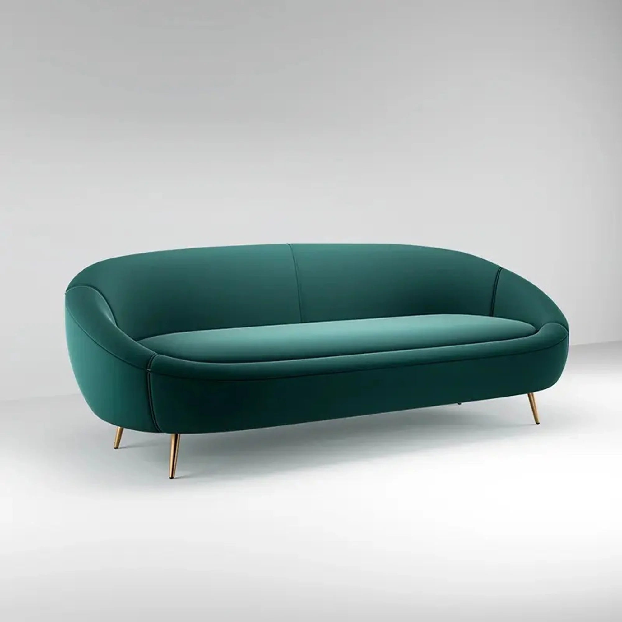 3 Seater & Sofa For Home Furniture, Upholstery Leatherette Modern And Durable Design For Living Room and Office- Green