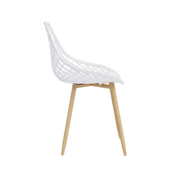 Curve White-Natural Dining Chair