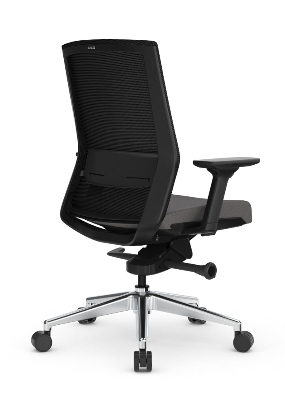 Mesh Office Chair with Adjustable Lumbar, Headrest, Seat Slider & 3D Armrests – Breathable Design for Long Hours at Home or Work