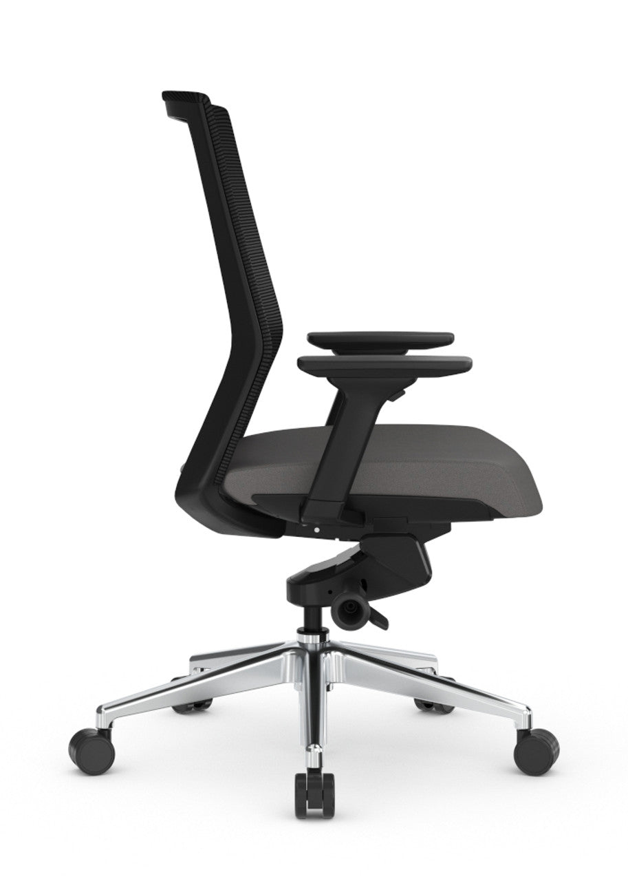 Mesh Office Chair with Adjustable Lumbar, Headrest, Seat Slider & 3D Armrests – Breathable Design for Long Hours at Home or Work