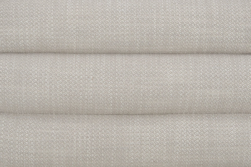 Fabric Upholstery & Metal Base Pouffe