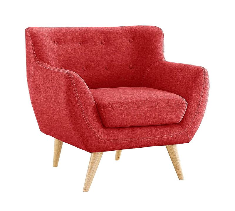 One Seater Seat Sofa With Wooden Legs Base